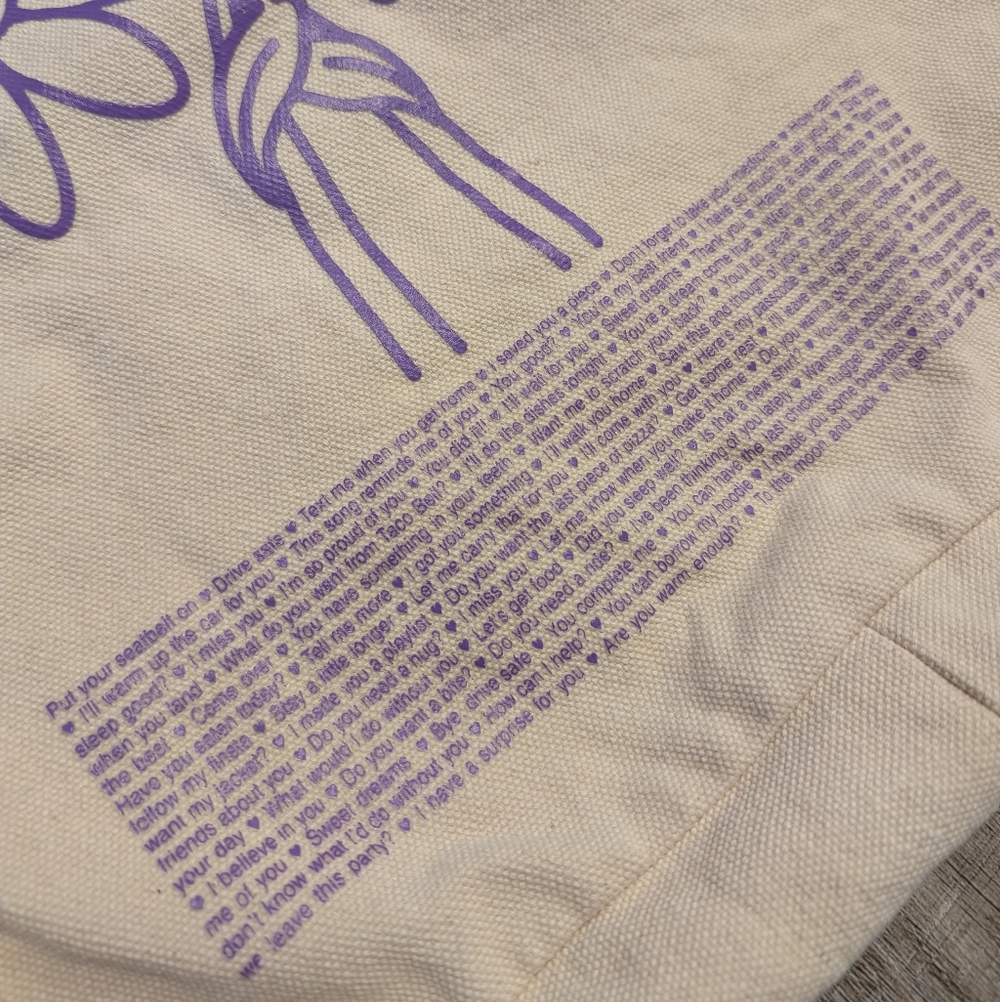 LONELY GHOST Different Ways To Say I Love You Tote Shoulder Bag - Picture 6 of 11